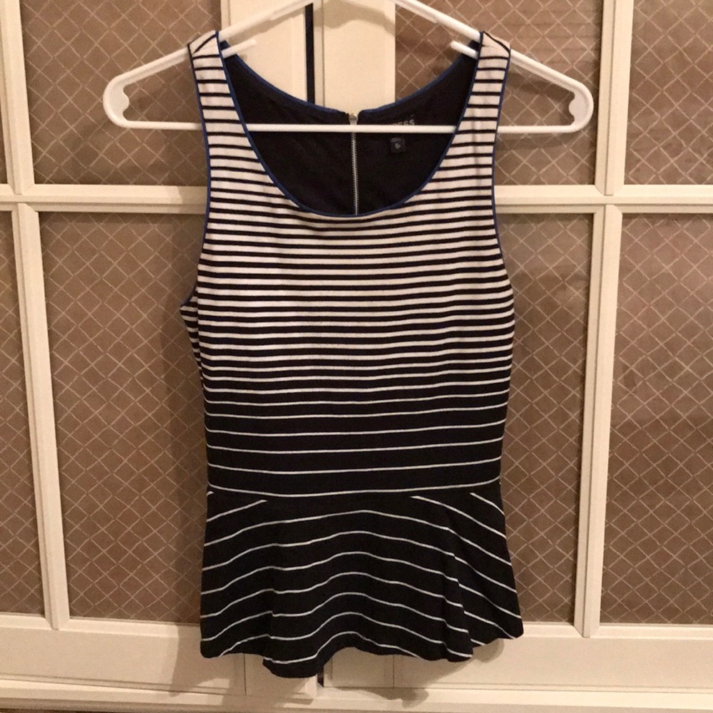 Striped Peplum top